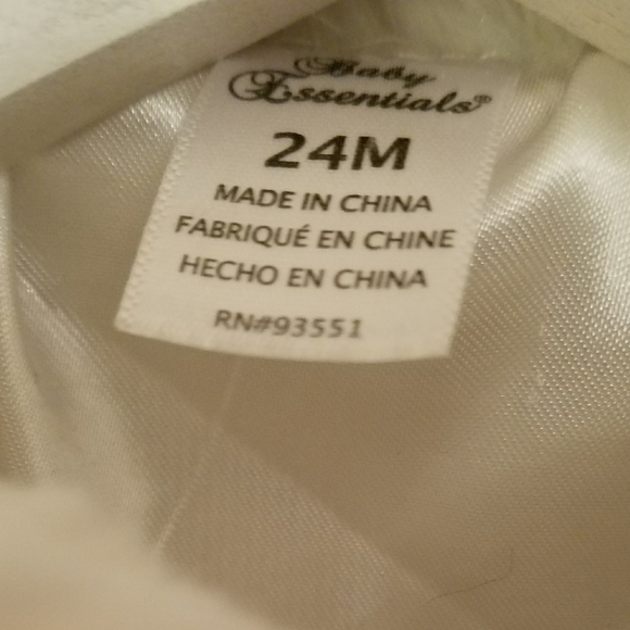 Ivory Toddler Faux Fur Coat 24 mos - Picture 4 of 5